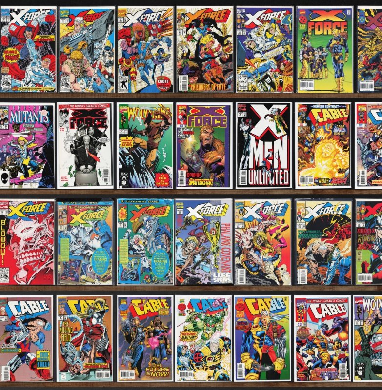 Huge Lot 140+ Comics with X-Force, The New Mutants, Cable & More!