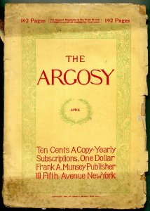 Argosy April 1898- Early Pulp fiction title G