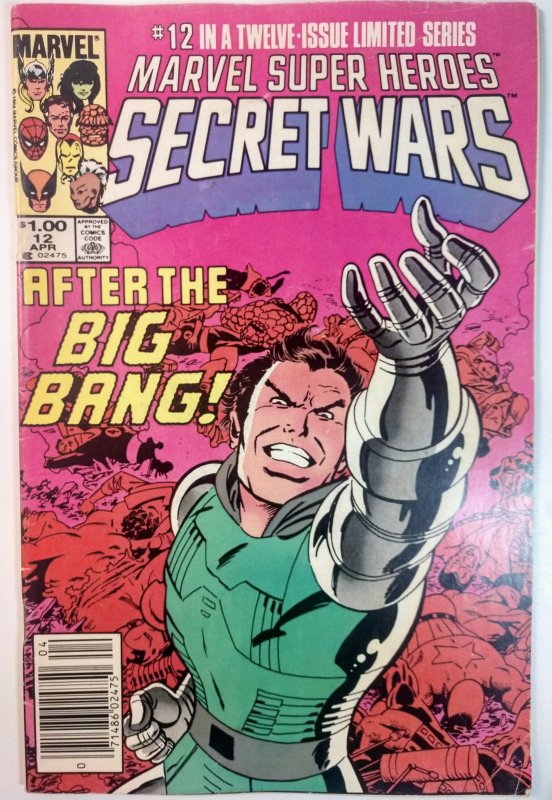 Marvel Super Heroes Secret Wars #12 (7.0, 1985) NEWSSTAND, She-Hulk joins The...