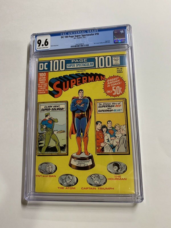 Dc 100 Page Spectacular 18 Cgc 9.6 Ow/w Pages Superman 100 Pages Bronze Age