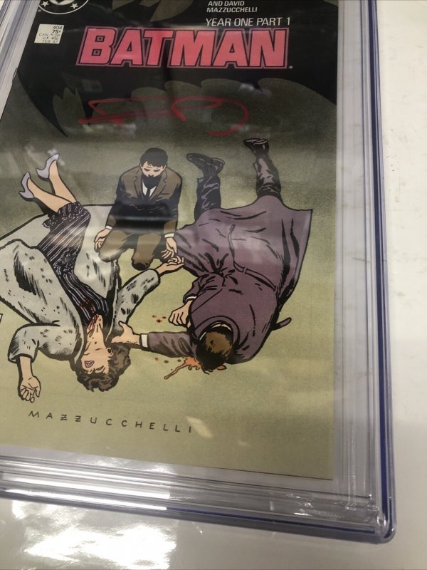 Batman (1987) # 404 (CGC 9.8 SS) Signed Frank Miller • DC Comics • Mazzucchelli