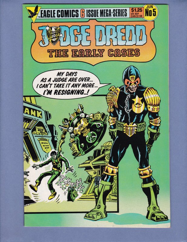 Judge Dredd The Early Cases #5 NM- Eagle Comics 1986