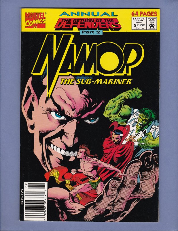 Namor The Sub-Mariner Annual #2 VF/NM Hulk Dr Strange Marvel 1992