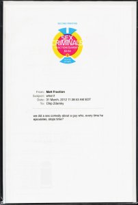 Sex Criminals #5 Second Print Cover (2014)