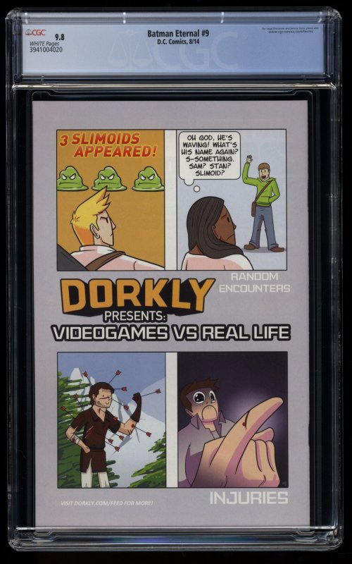 Batman Eternal #9 CGC NM/M 9.8 White Pages