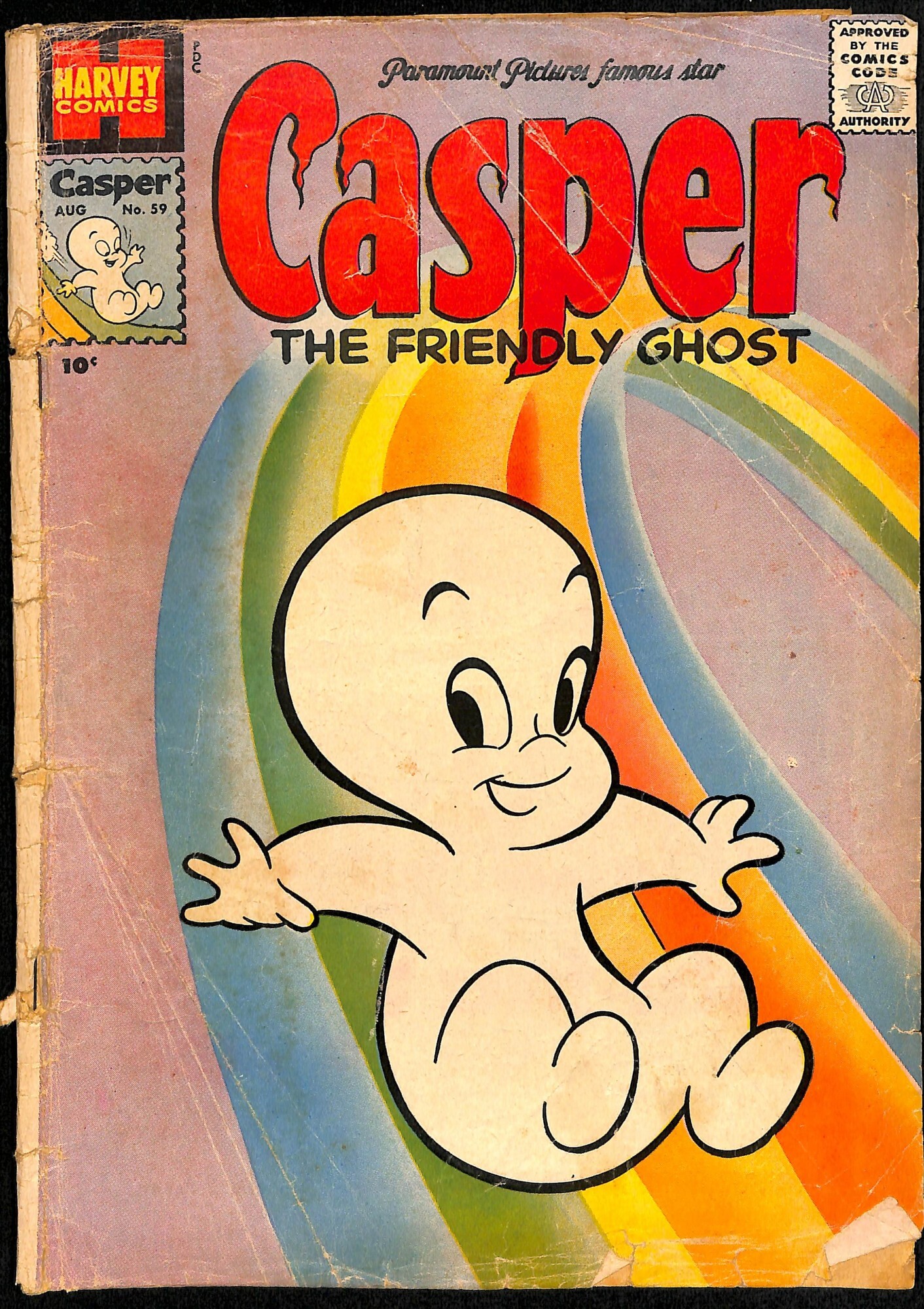 Casper The Friendly Ghost 59 1957 Comic Books Silver Age Harvey 