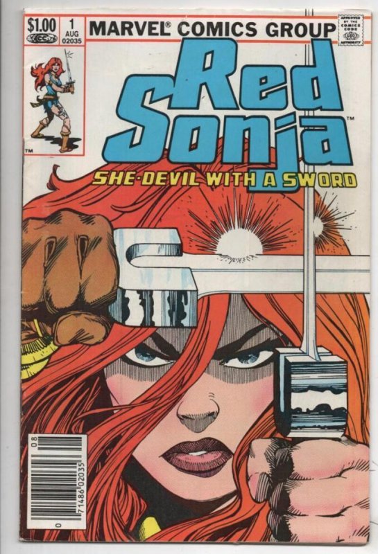 RED SONJA #1, VF-, She-Devil, Sword, Dave Simons,1983, more RS in store, UPC