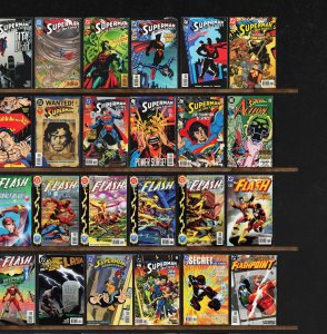 Huge Lot 150+ Comics with Action Comics, Adventures Of Superman & More!