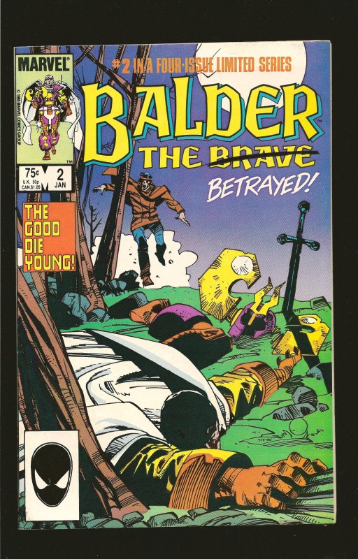 Marvel Comics Balder The Brave Vol 1 No 2 January 1986