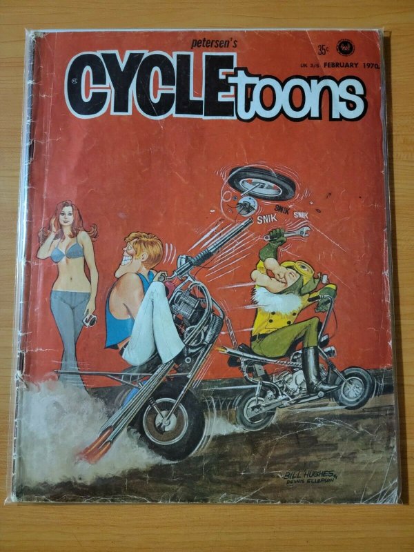 Petersen's Cycletoons Cycle Toons Car Magazine February 1970 ~ VERY GOOD VG ~