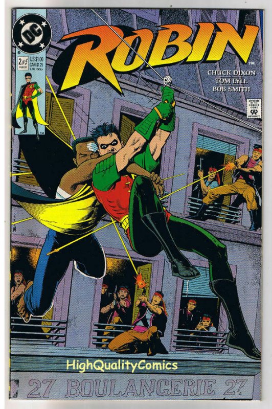 ROBIN #2, NM+, Chuck Dixon, 1991, more DC and Batman in store