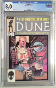 DUNE 2 (1985) CGC 8.0 MOVIE ADAPTION (SLAB GRADE)