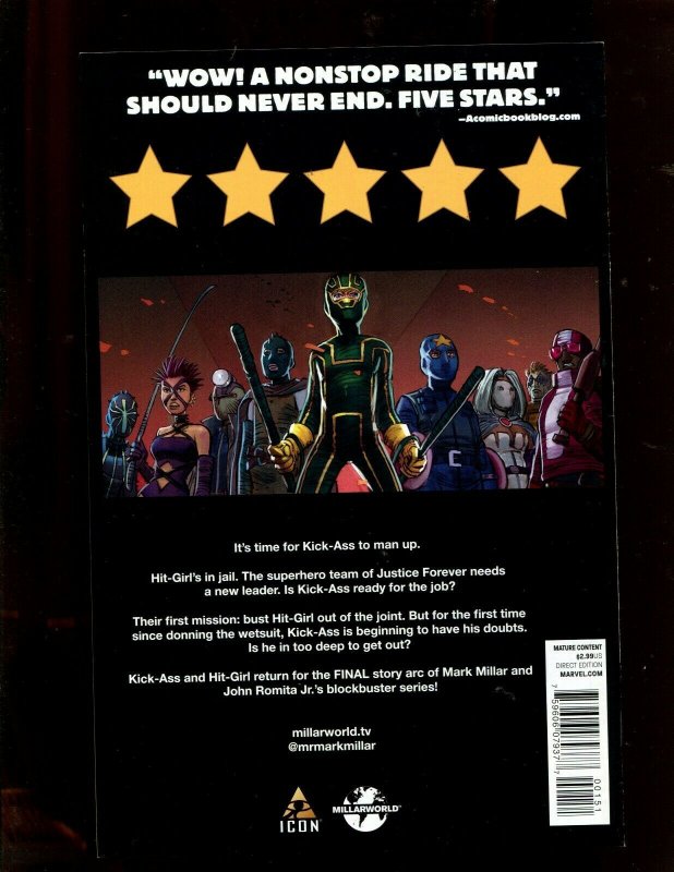 KICK ASS 3 #1 (9.2) SIGNED BY JOHN ROMITA JR!