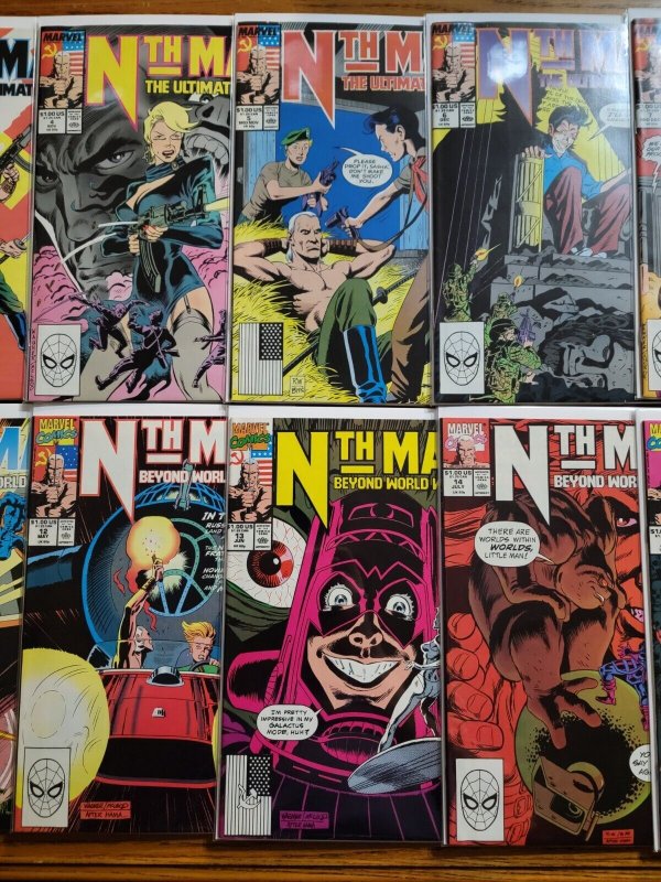 Nth Man Ultimate Ninja 1-16 Complete Set Run! ~ NEAR MINT NM ~ 1989 Marvel Comic