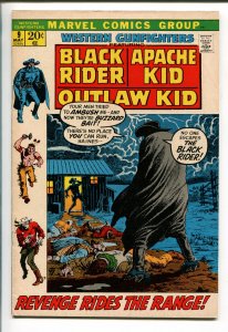 WESTERN GUNFIGHTERS #9 1972-MARVEL-JOHN SEVERIN-BLACK RIDER-APACHE KID-vf/nm