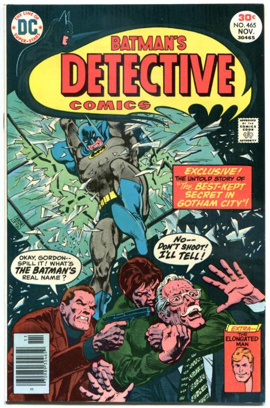 DETECTIVE COMICS #462 463 464 465, VF+, Batman, Crusader, Black Spider,1937 1976