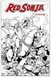 Red Sonja #16 Castro B&W FOC Bonus Variant (Dynamite, 2020) NM