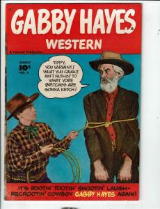 Gabby Hayes Western # 4 VF Fawcett Comic Book Photo Cover Silver Age 1949 TP1