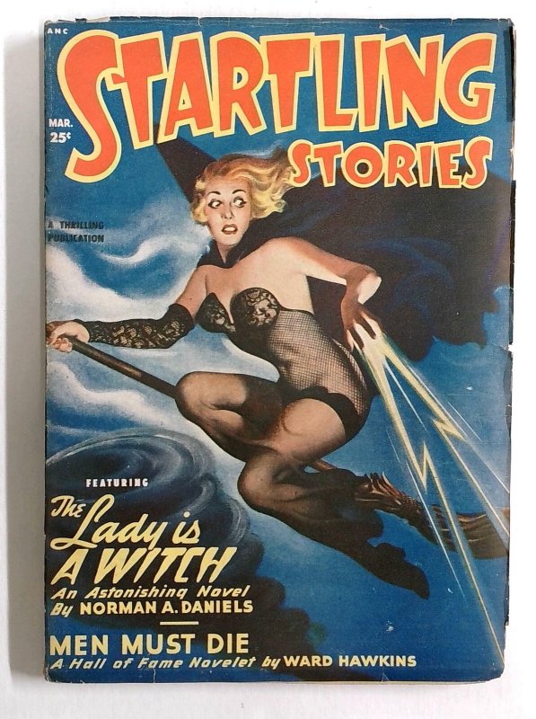 Startling Stories- March 1950-Spicy Witch cover art-Rare Pulp magazine