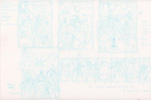 5 Marvel Cover Prelims - With 7 Connecting Covers -Signed Art By Art Adams- 2015