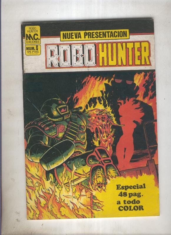 Robo Hunter numero 6: Bax The Burner (numerado 1 en trasera)