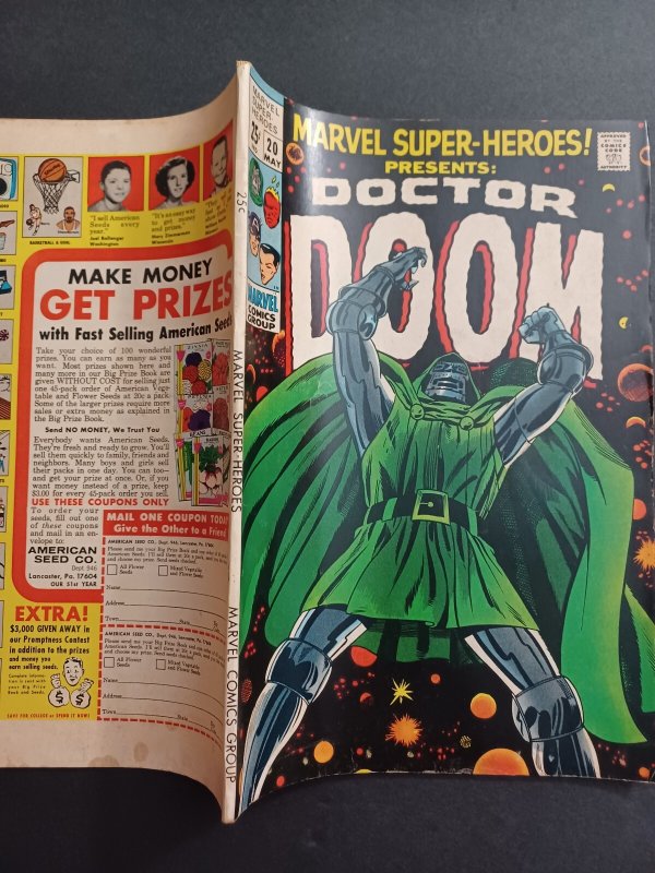 Marvel Super-Heroes #20 - 1st solo Doctor Doom - 1969 - FN/VF