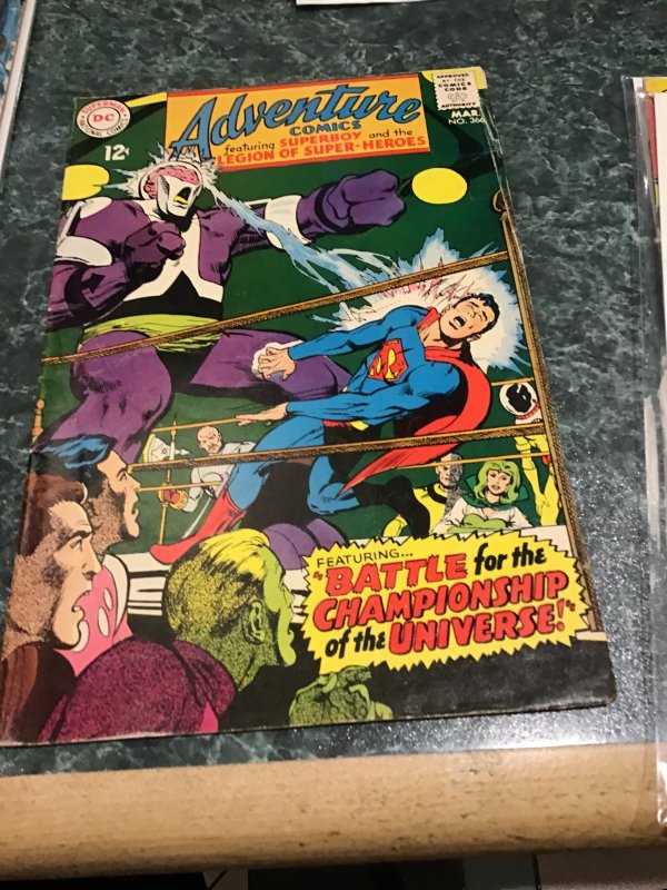 Adventure Comics #366 (1968) Midgrade fatal five key! FN  Legion Key!