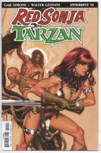 RED SONJA TARZAN #1 A, NM, Adam Hughes, 2018, more RS in store