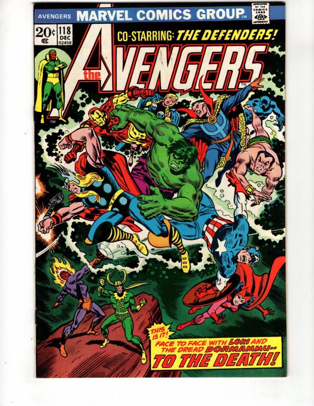 The Avengers #118 (1973) 1st Appearance Of THE DEFENDERS / ID#281