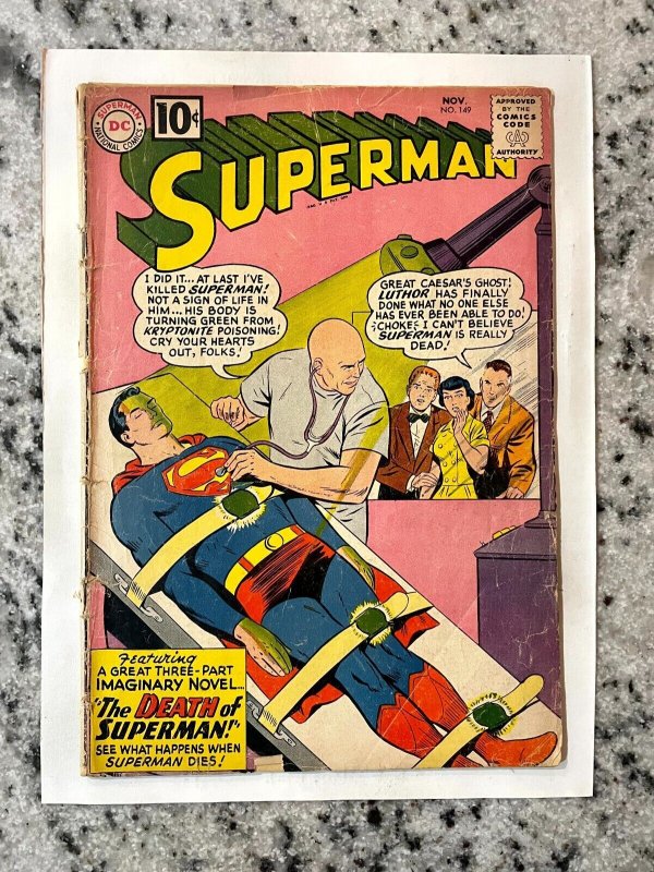 Superman # 149 VG- DC Comic Book Batman Flash Wonder Woman Joker Robin 1 J874