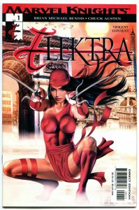 ELEKTRA #1, NM+, Greg Horn, Sai, Martial Arts, Femme Fatale, 2001, more in store