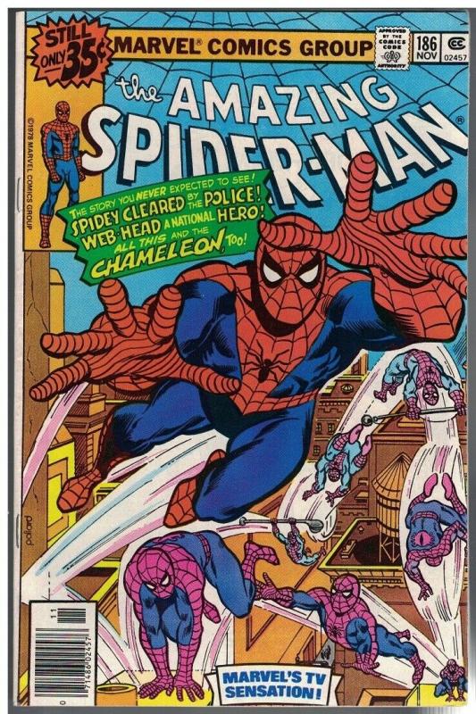 SPIDERMAN 186 FN+ Nov. 1978