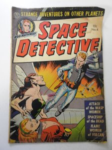 Space Detective #4 (1952) VG- Condition moisture stain
