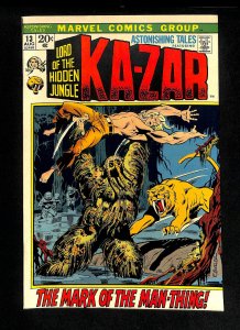 Astonishing Tales #13 Ka-Zar 3rd Man-Thing!