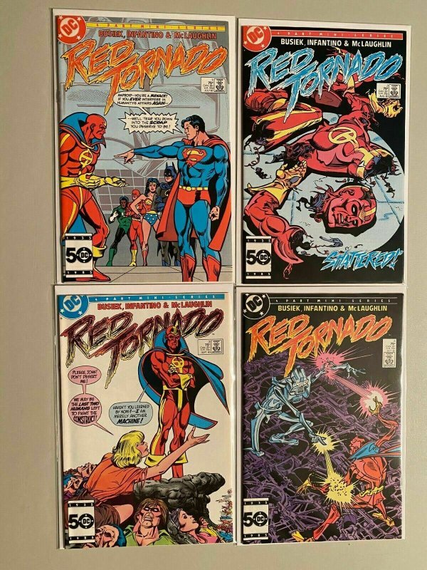 Red Tornado set #1-4 8.5 VF+ (1985)