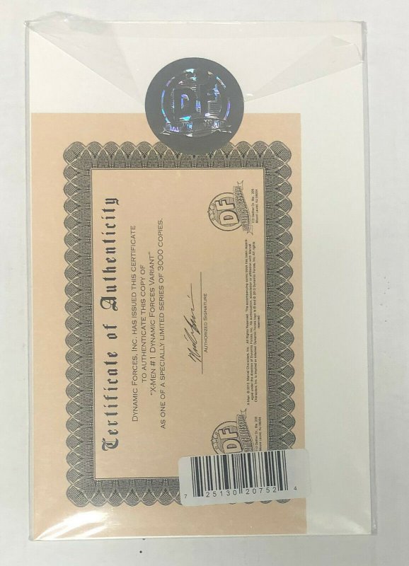 X-MEN #1 Dynamic Forces exclusive Mark Brooks variant + COA