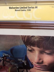 Wolverine Limited Series  (1982) # 4 (CGC 9.6 WP SS) Signed By C.C & J.R CPV