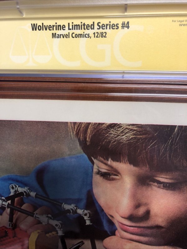 Wolverine Limited Series  (1982) # 4 (CGC 9.6 WP SS) Signed By C.C & J.R CPV