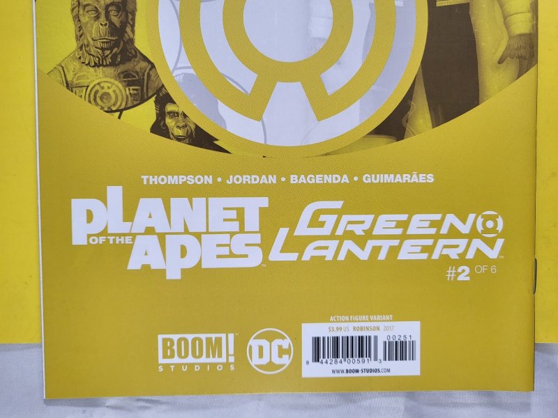 Planet of the Apes Green Lantern #2 Action Figure Variant 2017 Boom! Studios