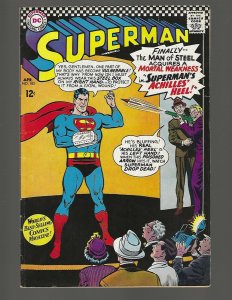 Superman #185 Superman's Achilles Heel