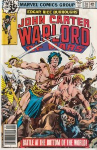 John Carter Warlord of Mars(Marvel) # 16, 20, 27, 28