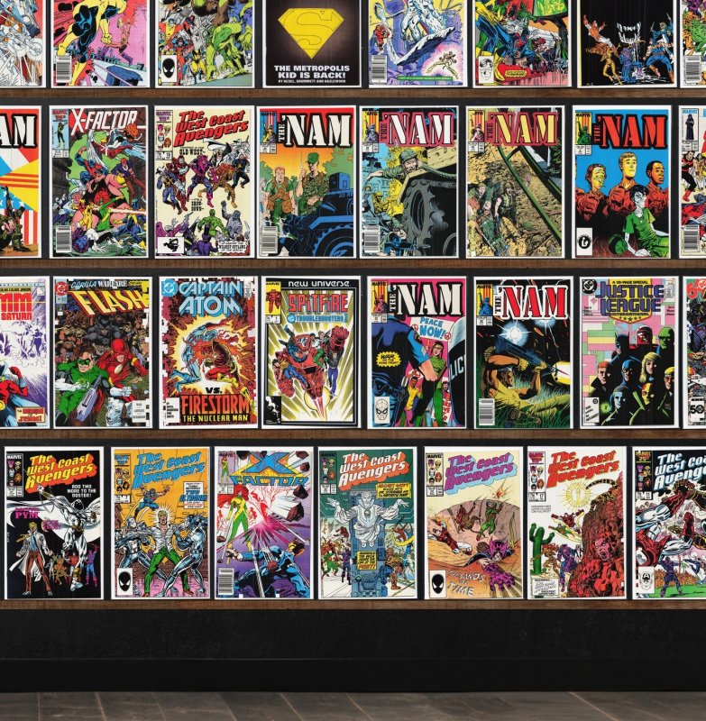 Huge Lot 140+ Comics with West Coast Avengers, The 'Nam, The & & More!