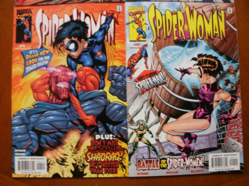 4 Near-Mint Marvel Comic SPIDER-WOMAN #2 #3 #4 #9 (1999) Byrne Sears Spider-man