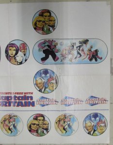 Captain Britain Comic Book Insert Poster 23.5x16.5 Folded 1985