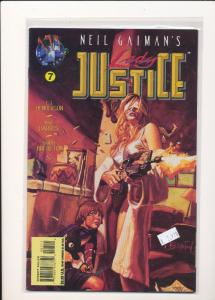 LOT OF 5 ~ Neil Gaiman's LADY JUSTICE #7, 8, 9, 10, 11 F/VF(SIC608)