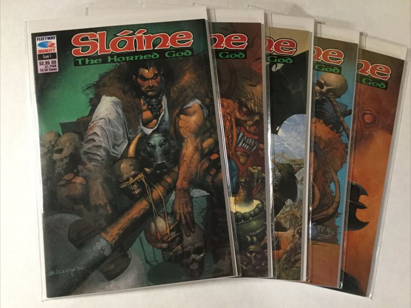 Slaine The Hardened God 1 2 3 5 6 Lot Set Run Nm Near Mint Fleetway