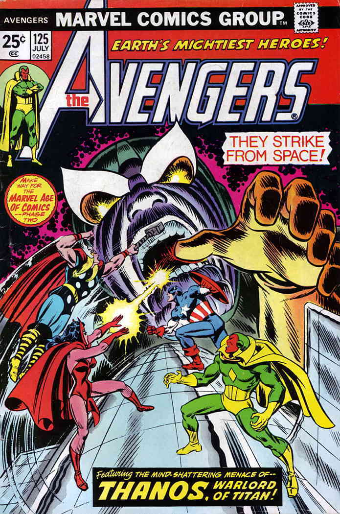 Avengers, The #125 (with Marvel Value Stamp) FN ; Marvel | Thanos | Comic Books - Bronze Age, Marvel, Avengers, Superhero / HipComic Avengers, The #125 (with Marvel Value Stamp) FN ; Marvel | Thanos | Comic Books - Bronze Age, Marvel, Avengers, Superhero / HipComic