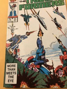 THE TRANSFORMERS #21 : Marvel 10/86 VF- ; original comic series