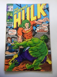 The Incredible Hulk #141 (1971) 1st App of Doc Samson VG/FN Condition Overspray