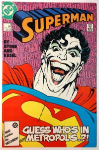 Superman #9 (8.0, 1987) Cover art by John Byrne